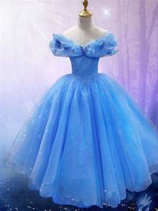 Blue Lace Cinderella Dresses For Girls Costume Flower Girl