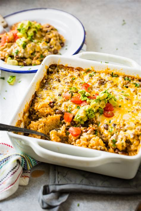 Cheesy Ground Beef And Rice Mexican Casserole Video Oh Sweet Basil