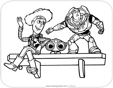 Buzz Lightyear And Woody Coloring Pages