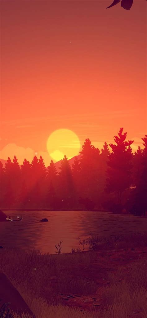 1125x2436 Firewatch Game Sunset Iphone Xsiphone 10iphone