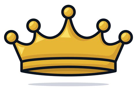 Royal Golden Crown In Cartoon Style 20774552 Vector Art At Vecteezy