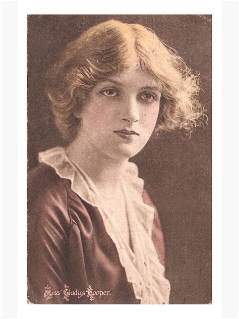 Miss Gladys Cooper Poster By Postcardproject Redbubble