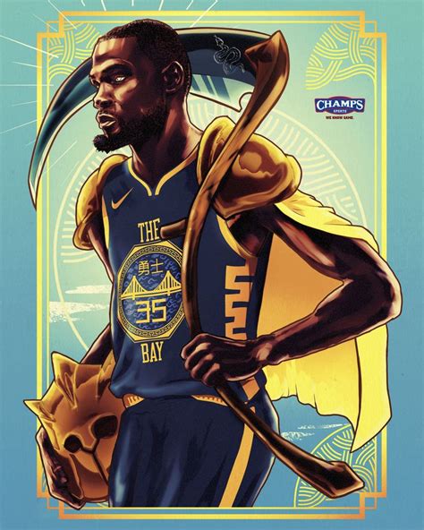 Slim Reaper Kevin Durant Nba Art Nba Basketball Art Mvp Basketball