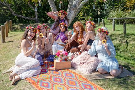 Summer Of Love Hippie Themed 30th Birthday Picnic Confetti Fair