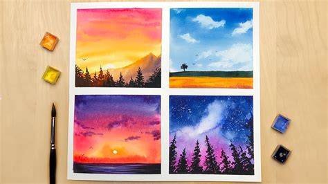 How To Have A Fantastic Watercolor Landscape Painting With Minimal