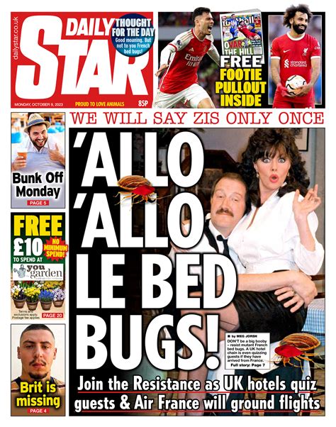 Daily Star Front Page 9th Of October 2023 Tomorrows Papers Today
