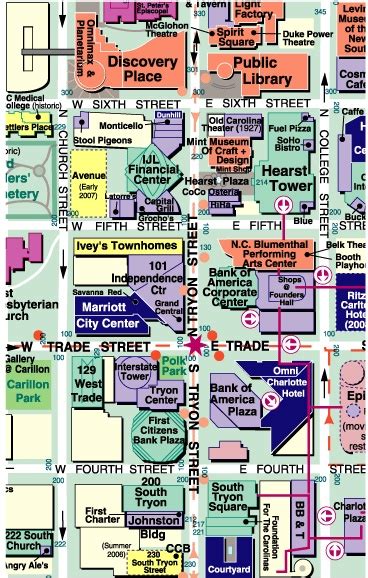 29 Map Of Downtown Charlotte Maps Database Source