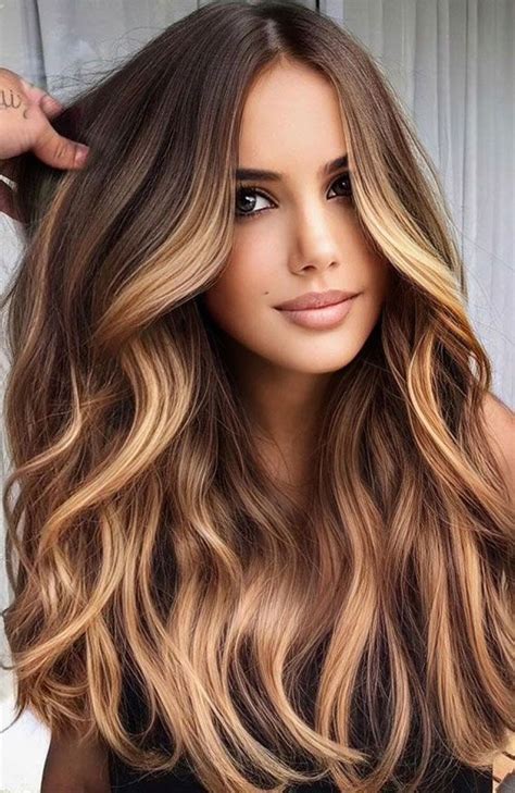 Ways To Upgrade Brunette Hair Toffee Blonde Highlights In Brown Hair With Blonde