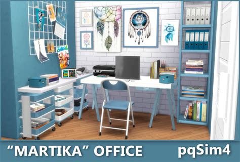 Sims 4 Ccs The Best Martika Office By Pqsim4