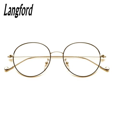 Buy Langford Brand Vintage Round Optical Frames Big Hipster Glasses Slim Light