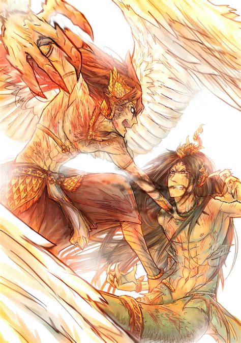 Garuda And Naga By Haanhaan On Deviantart