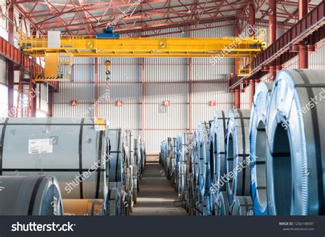 Factory Overhead Crane Hook Chain Stock Photo 1256148097 Shutterstock