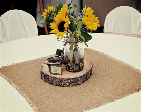 Burlap Squares Etsy Sunflower Wedding Sunflower Wedding