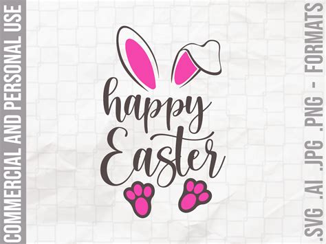Happy Easter svg Easter Bunny svg Easter cut files Bunny | Etsy