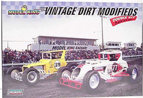 Lindberg Vintage Dirt Modifieds 2 Kits Race Car Plastic Model Car Kit