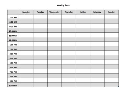 Additional increments of 50gb for $10 will be applied to your account. Image result for staff rota template | Shift Swap ...