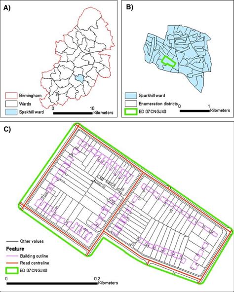 Hierarchy Of Administrative Areas In Birmingham Download Scientific
