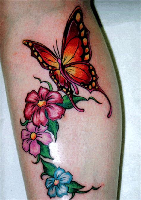 80 Butterfly Tattoos With Flowers For Women Nenuno Creative