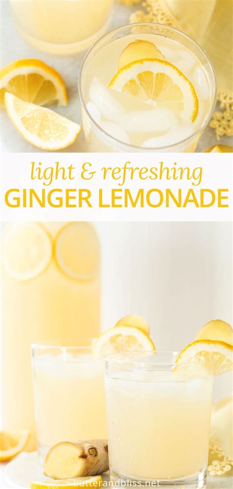 Ginger Lemonade Recipe Ginger Lemonade Honey Lemonade Ginger Drink