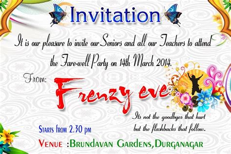 Invitation For A Farewell Party Farewell Invitation Card Surprise