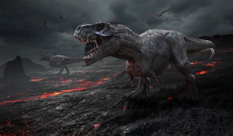 Dinosaur Extinction T Rex Wallpaper Wall Mural