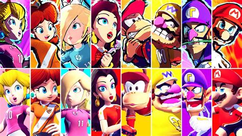 Mario Strikers Battle League All Characters Pauline Diddy Kong Included YouTube