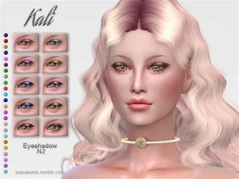 24 Colors Found In Tsr Category Sims 4 Female Eyeshadow Sims 4