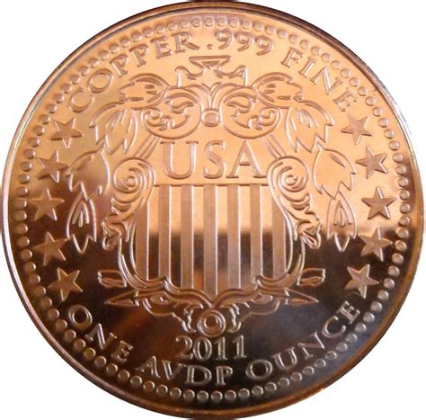 1 Oz Copper Morgan Dollar Exonumia Numista