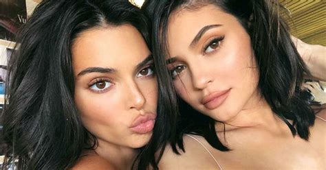 kendall jenner and alien sister kylie practice their pouts in matching makeup selfies