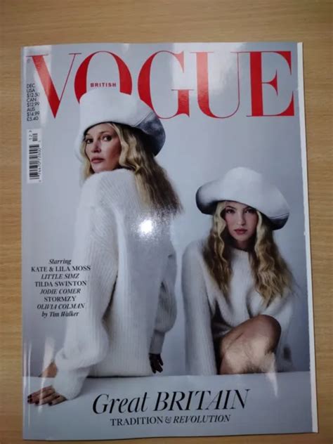 British Vogue Magazine December Kate Moss Lila Moss Brand New