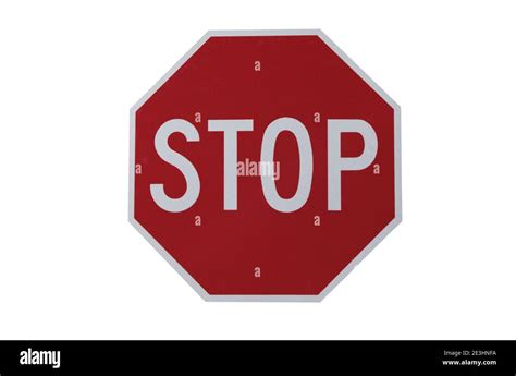 Stop Traffic Warning Road Sign Stock Photo Alamy