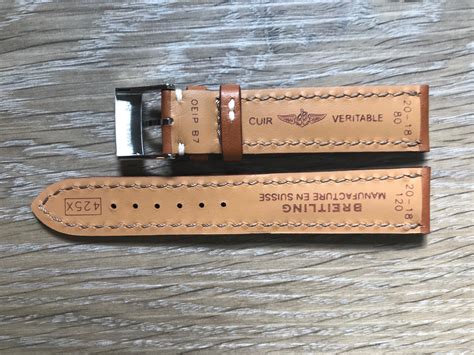 Genuine Breitling Watch Straps New Unused Leather Croco Dive