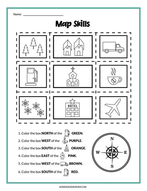 Map Skills Printables Map Skills Worksheets Map Skills Map Activities