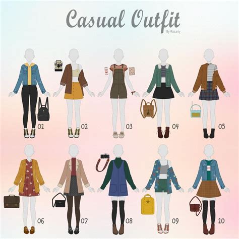 Closed Casual Outfit Adopts By Rosariy On Deviantart Casual