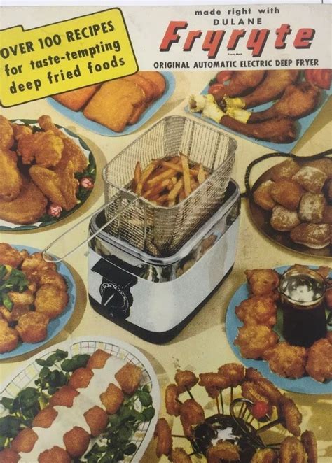 1950 recipes fryer deep fried cookbook booklet cookin