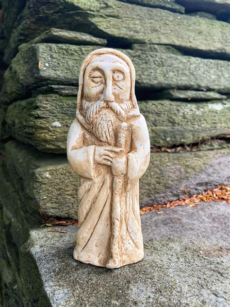 Odin Statue Norse Asatru Pagan Medieval Viking Etsy