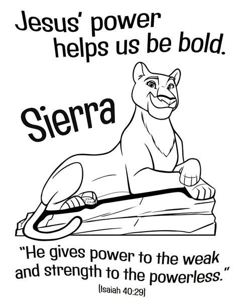 Sierra Rocky Railway Coloring Page Bible Activities For Kids Preschool