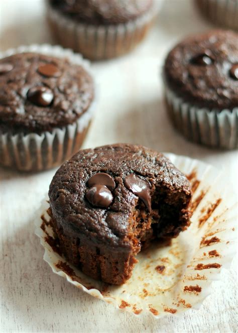 Healthy Double Chocolate Zucchini Muffins Ambitious Kitchen