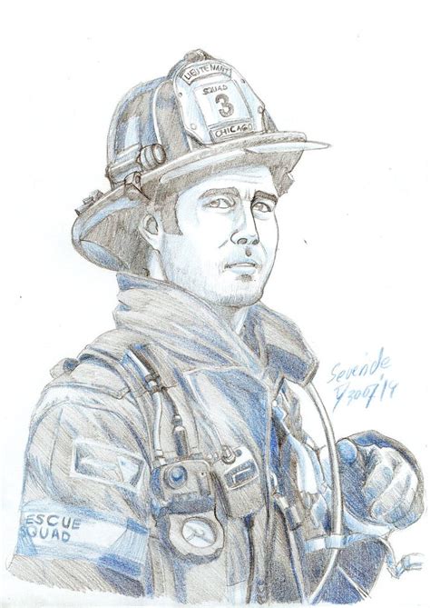 Cool Drawing Of Kelly Severide From Chicago Fire Chicago Fire Fire