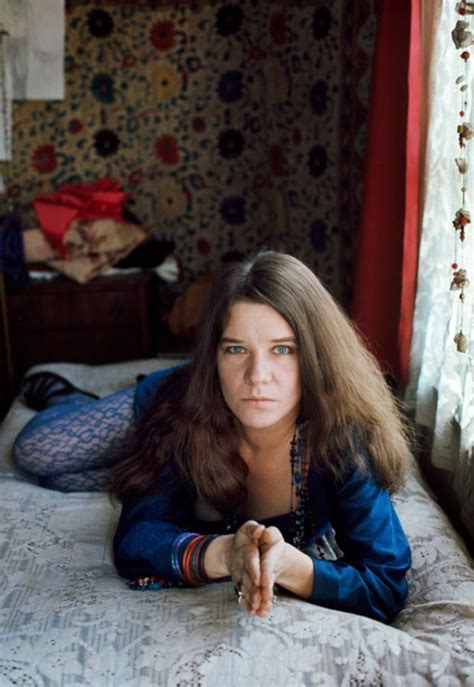 Janis Joplin Photographed By Jim Marshall In Her Apartment On Lyon