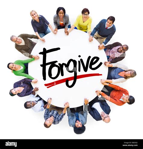 Diverse People Holding Hands Forgive Concept Stock Photo Alamy