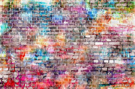 Urban Art Bricks Remarkable Wall Mural Photowall