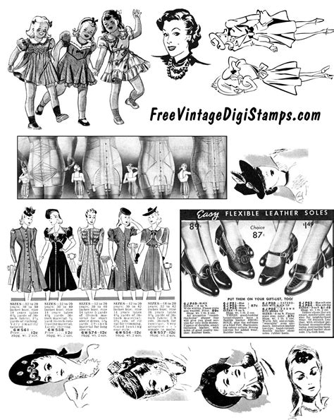 FREE ViNTaGE DiGiTaL STaMPS Free Vintage Digi Stamp Fashion