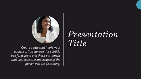 Biography Presentation Powerpoint Template Ppt File Download