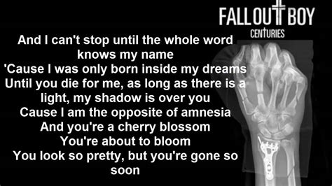 Centuries By Fall Out Boy Youtube