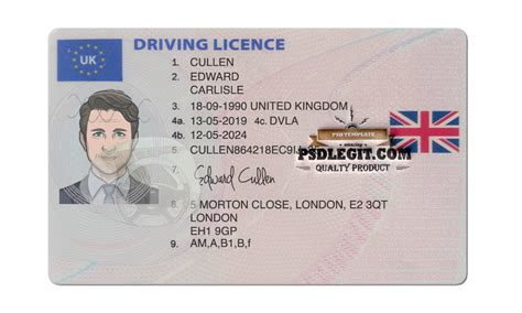 Novelty Drivers License Template