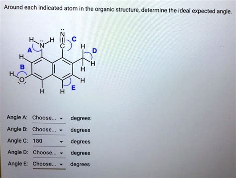 Solved Around Each Indicated Atom In The Organic Structure Determine