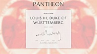 Louis III, Duke of Württemberg Biography - German noble (1554–1593 ...