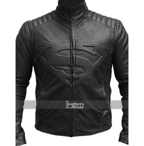 Man Of Steel Superman Blue Costume Leather Jacket
