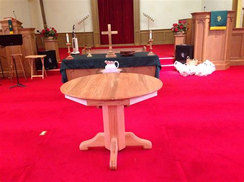 Completed Communion Table Furniture The Patriot Woodworker